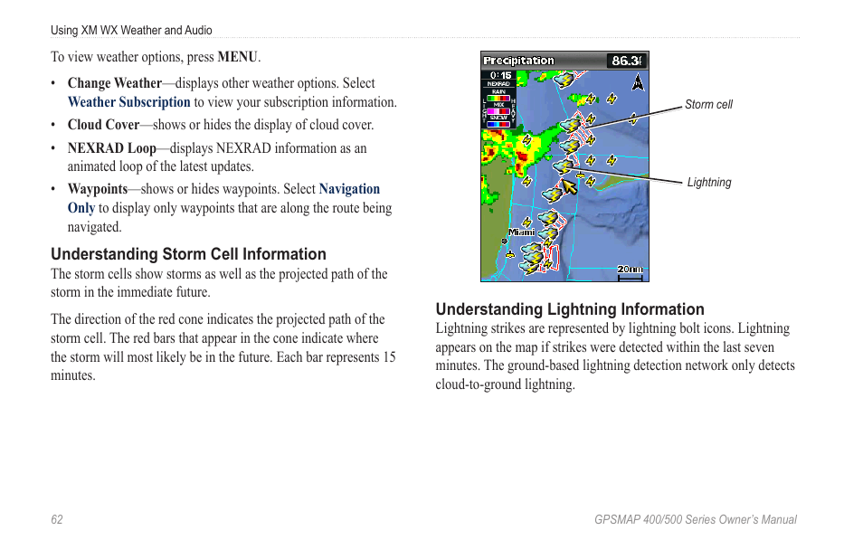 Garmin GPSMAP 545s User Manual | Page 68 / 88