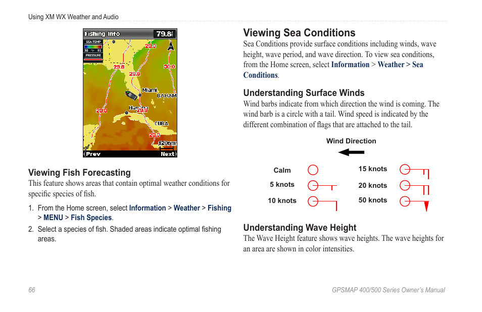 Viewing sea conditions | Garmin GPSMAP 545s User Manual | Page 72 / 88