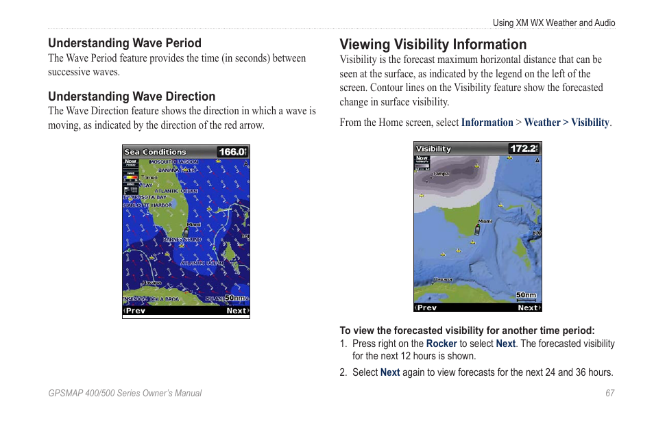 Viewing visibility information | Garmin GPSMAP 545s User Manual | Page 73 / 88