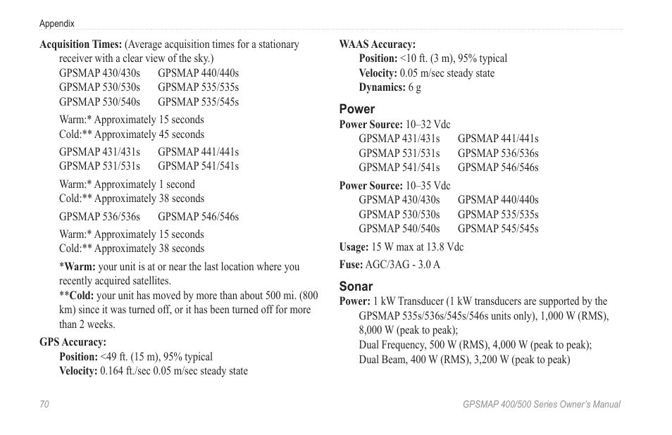 Garmin GPSMAP 545s User Manual | Page 76 / 88