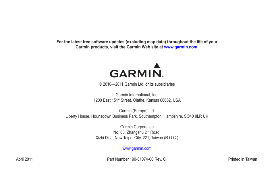 Garmin GPSMAP 545s User Manual | Page 88 / 88