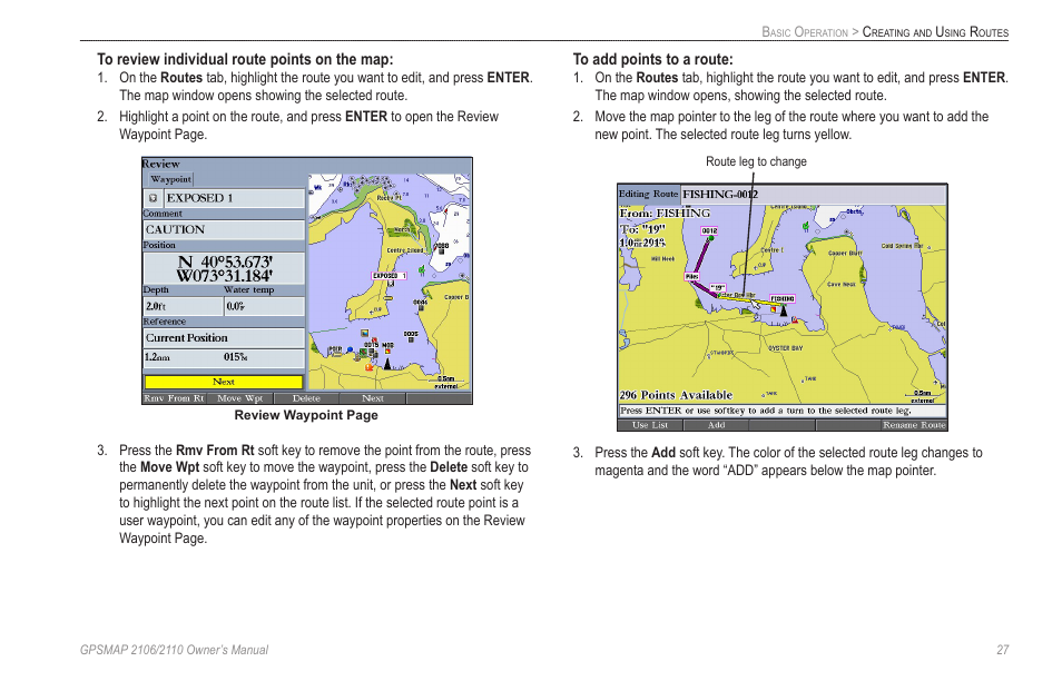 Garmin GPSMAP 2110 User Manual | Page 35 / 106