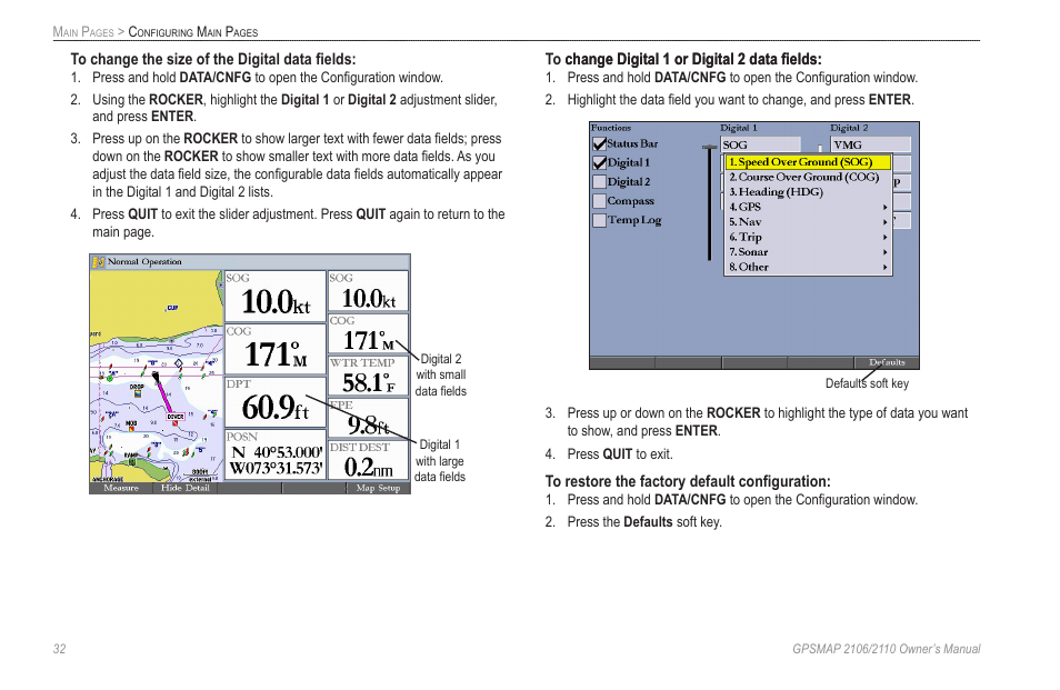 Garmin GPSMAP 2110 User Manual | Page 40 / 106