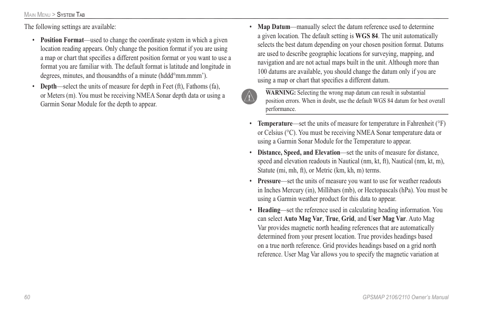 Garmin GPSMAP 2110 User Manual | Page 68 / 106