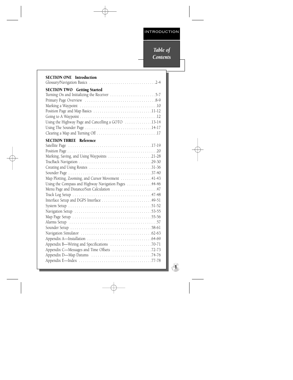 Garmin GPS 125 Sounder User Manual | Page 5 / 84