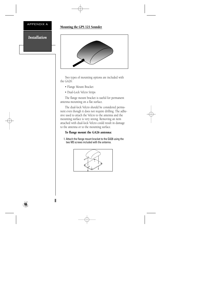 Installation | Garmin GPS 125 Sounder User Manual | Page 70 / 84