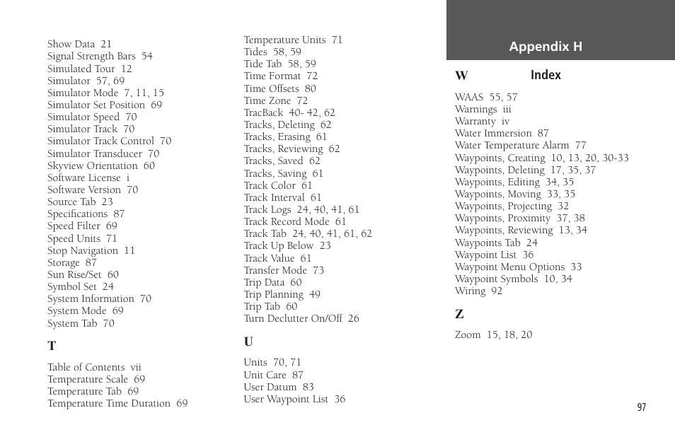 Garmin GPSMAP 172C User Manual | Page 107 / 110