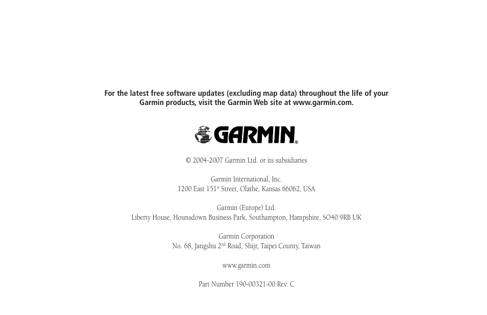 Garmin GPSMAP 172C User Manual | Page 110 / 110