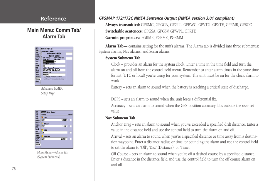 Garmin GPSMAP 172C User Manual | Page 86 / 110