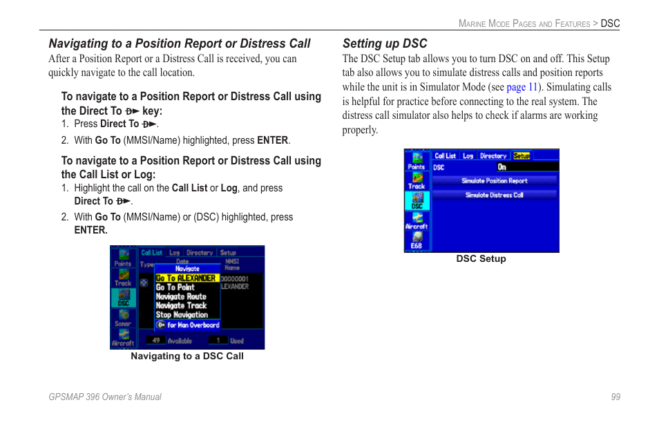 Garmin GPSMAP 396 User Manual | Page 107 / 192