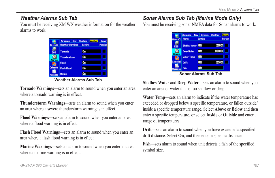Garmin GPSMAP 396 User Manual | Page 115 / 192