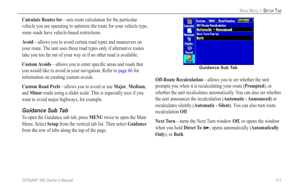 Garmin GPSMAP 396 User Manual | Page 125 / 192