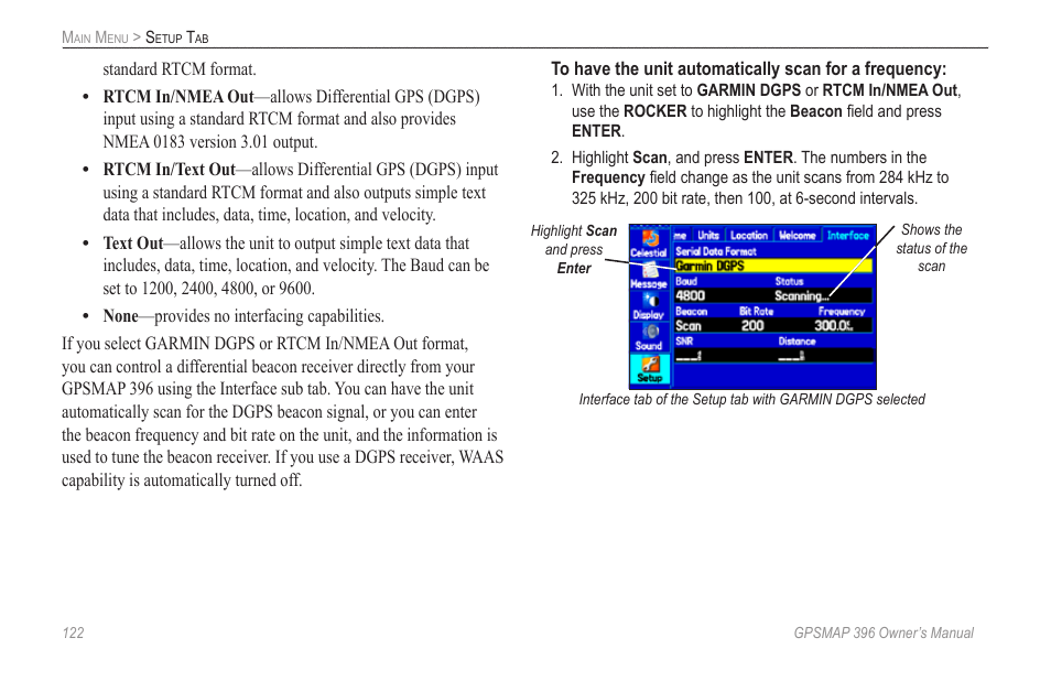 Garmin GPSMAP 396 User Manual | Page 130 / 192