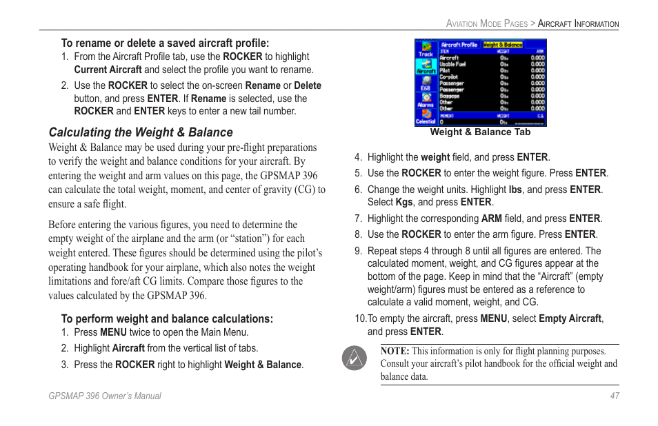 Garmin GPSMAP 396 User Manual | Page 55 / 192