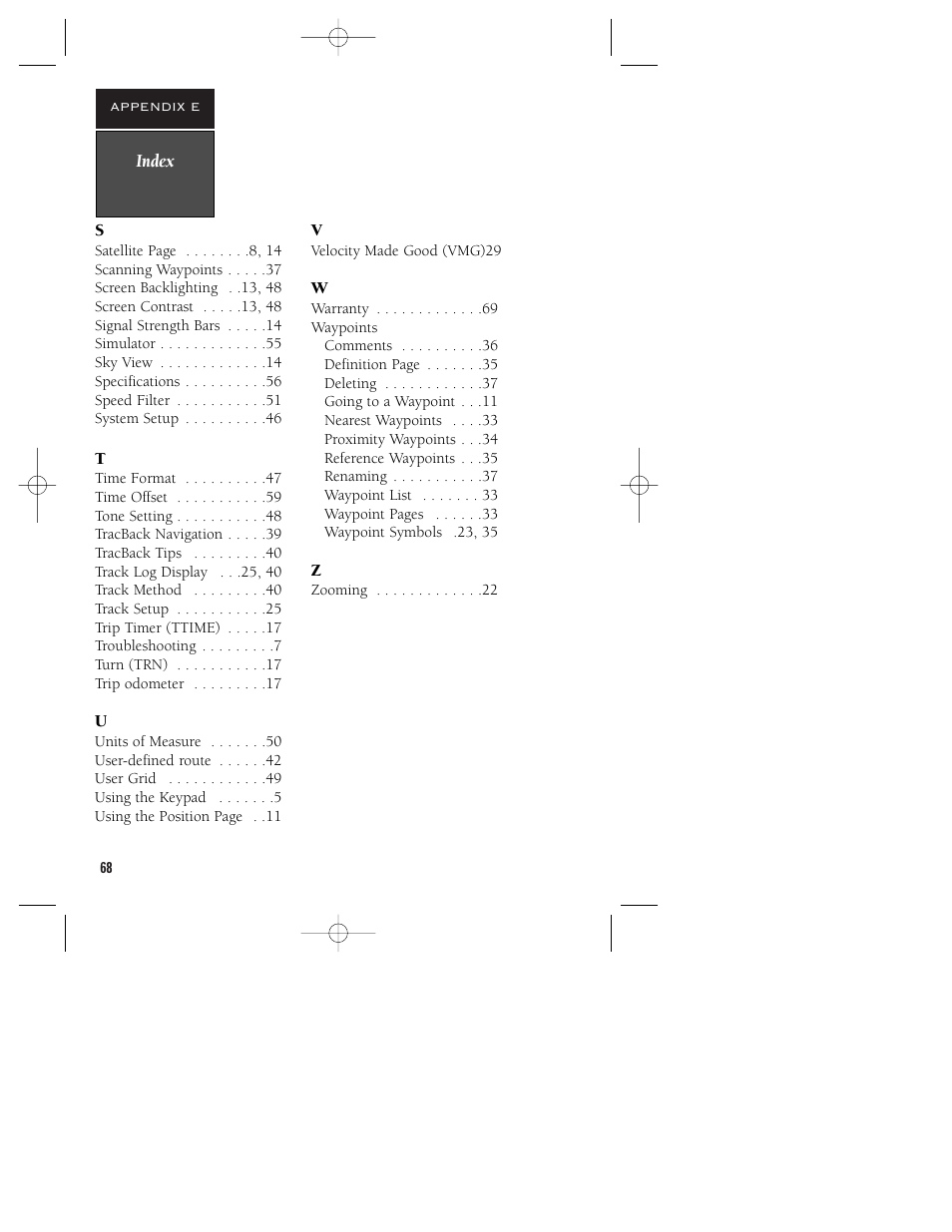 Garmin GPS 48 User Manual | Page 72 / 74