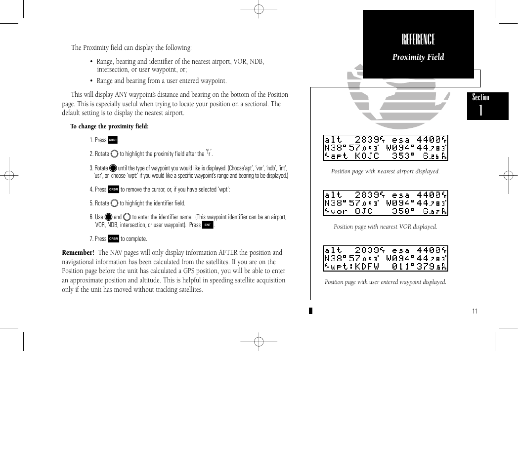 Reference | Garmin GPS 150 User Manual | Page 21 / 98
