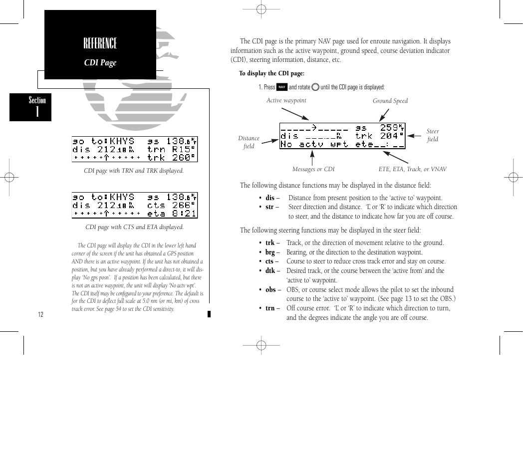 Reference | Garmin GPS 150 User Manual | Page 22 / 98