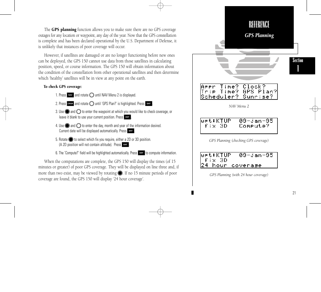 Reference | Garmin GPS 150 User Manual | Page 31 / 98