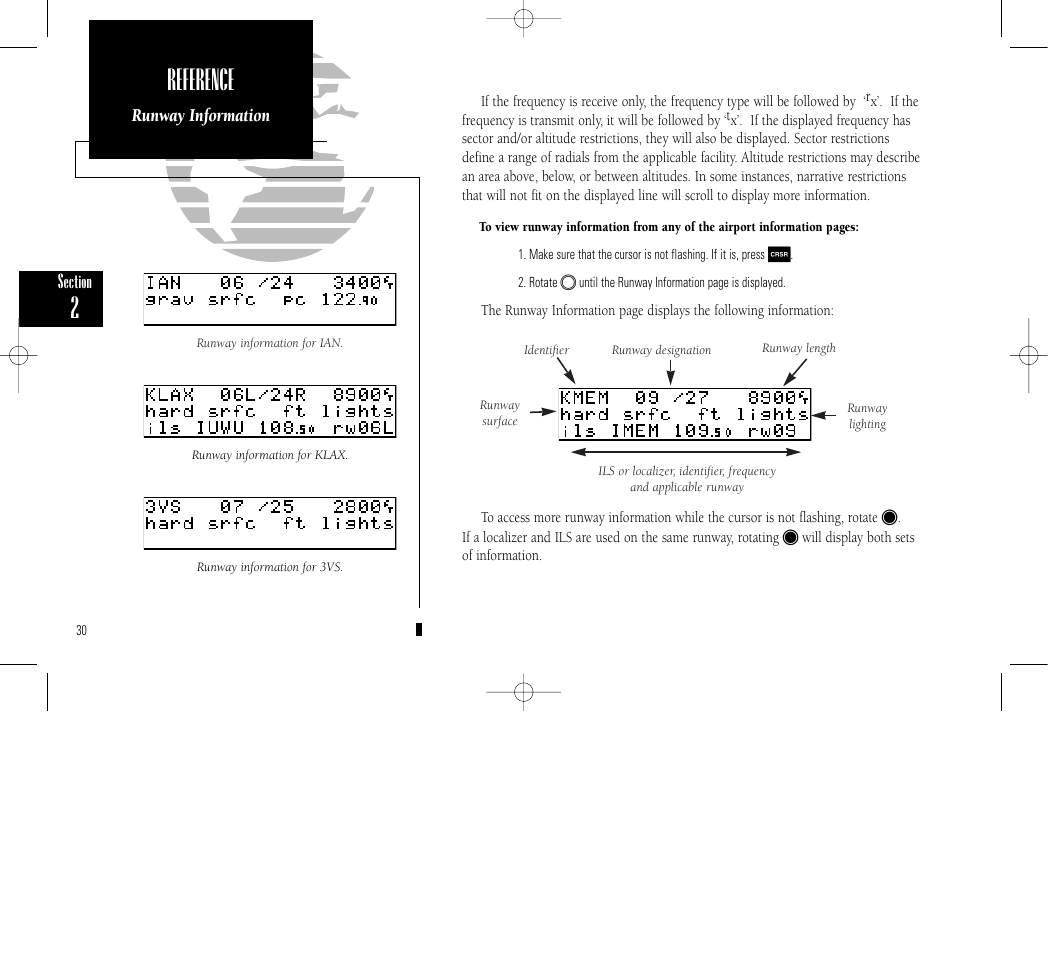 Reference | Garmin GPS 150 User Manual | Page 40 / 98