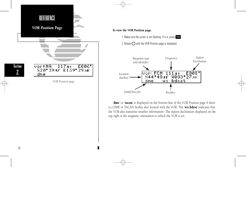 Reference | Garmin GPS 150 User Manual | Page 42 / 98
