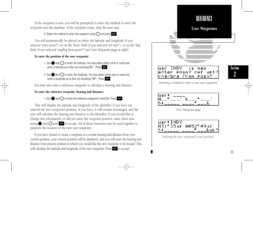 Reference | Garmin GPS 150 User Manual | Page 45 / 98