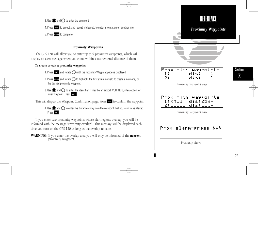 Reference | Garmin GPS 150 User Manual | Page 47 / 98
