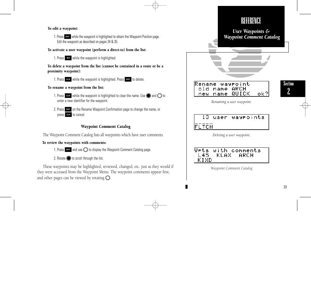 Reference | Garmin GPS 150 User Manual | Page 49 / 98