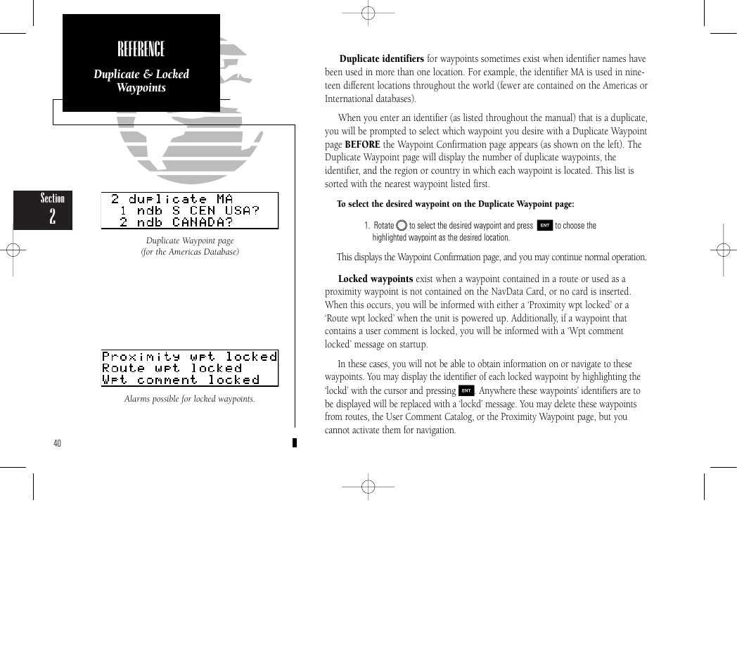 2reference | Garmin GPS 150 User Manual | Page 50 / 98