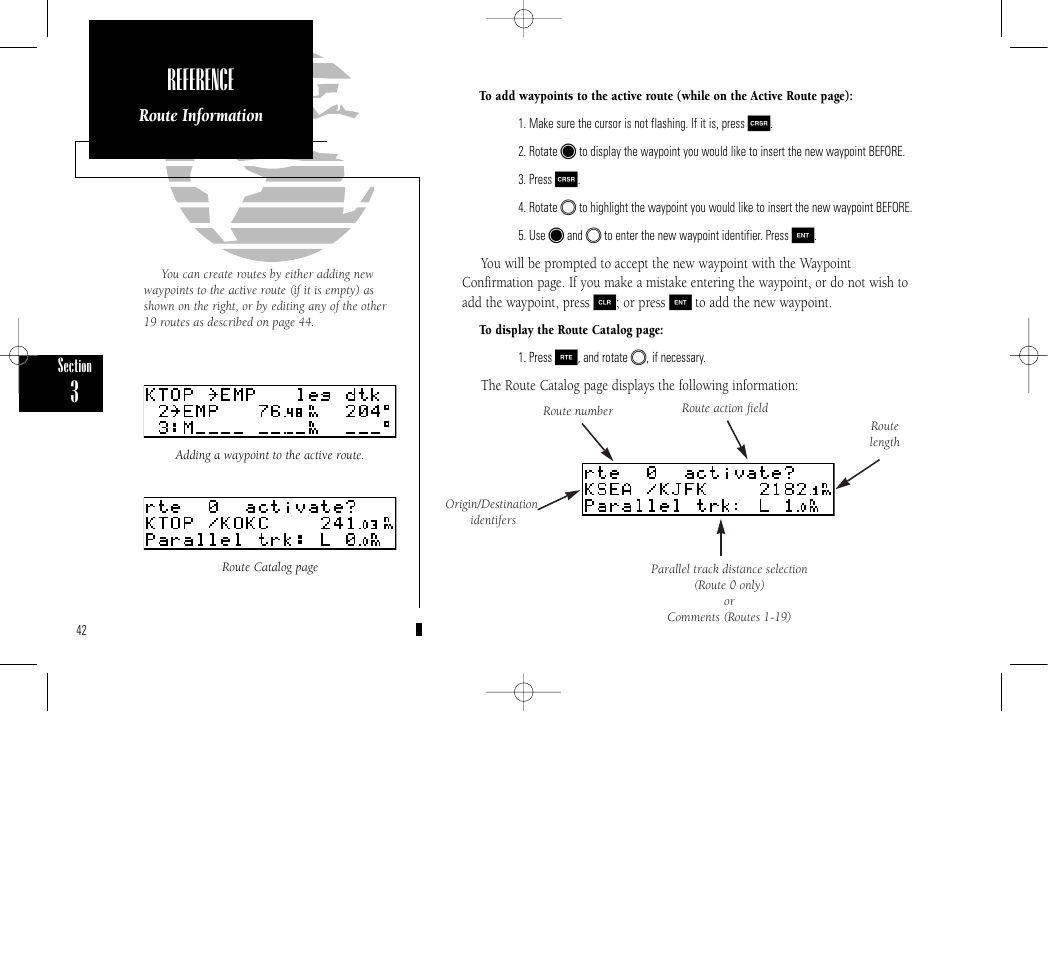 Reference | Garmin GPS 150 User Manual | Page 52 / 98