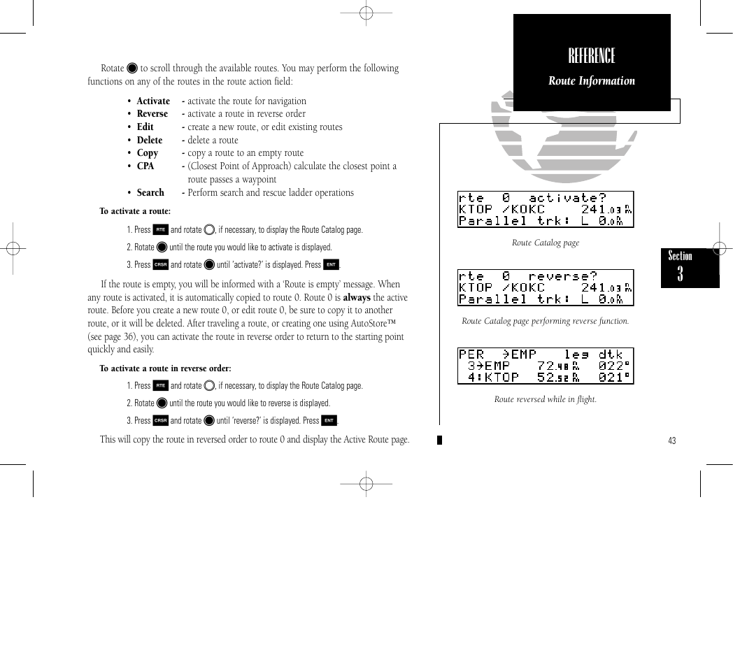 Reference | Garmin GPS 150 User Manual | Page 53 / 98