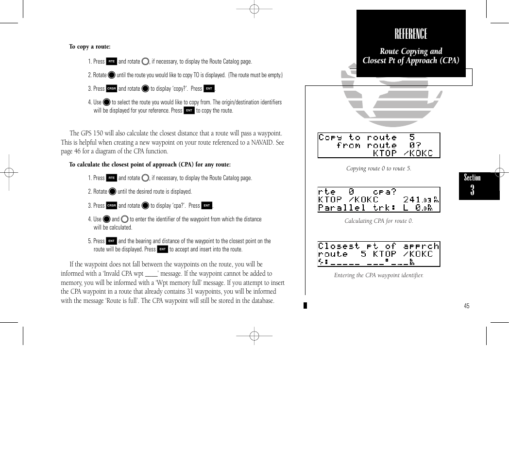 Reference | Garmin GPS 150 User Manual | Page 55 / 98