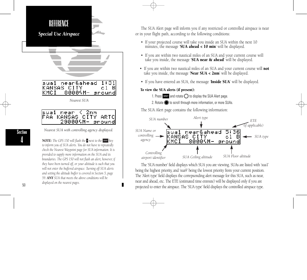 Reference | Garmin GPS 150 User Manual | Page 60 / 98