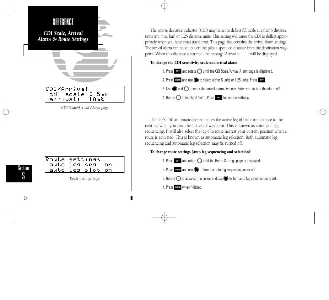 Reference | Garmin GPS 150 User Manual | Page 64 / 98