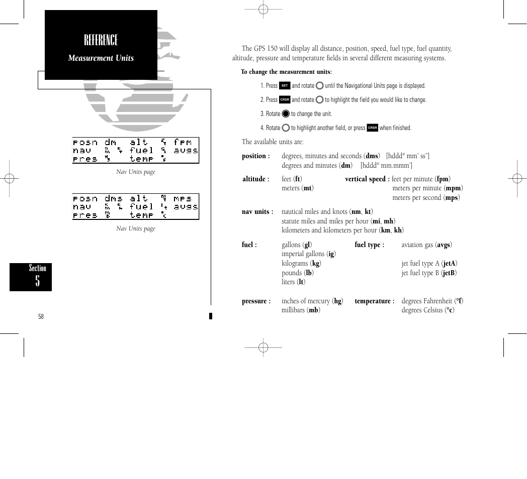Reference | Garmin GPS 150 User Manual | Page 68 / 98