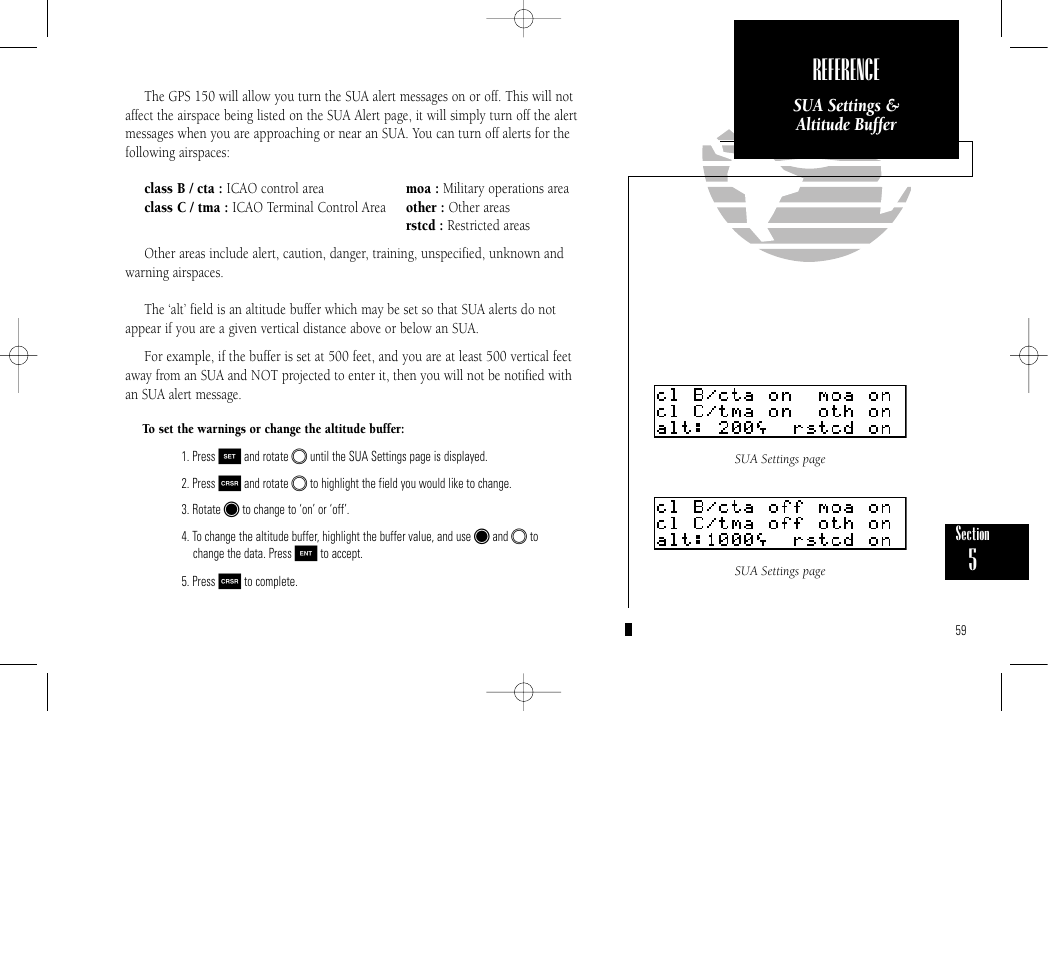 Reference | Garmin GPS 150 User Manual | Page 69 / 98