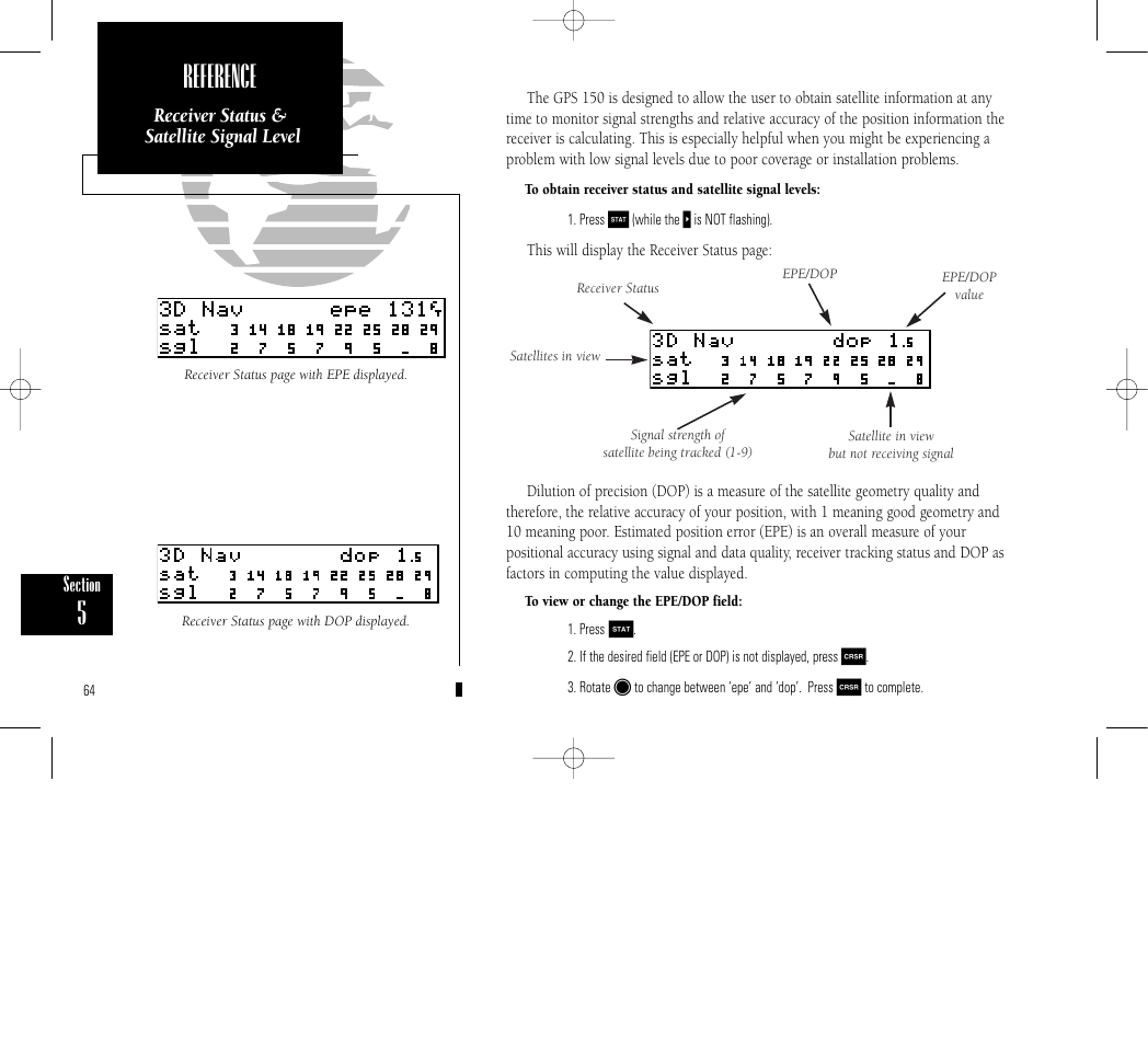 Reference | Garmin GPS 150 User Manual | Page 74 / 98