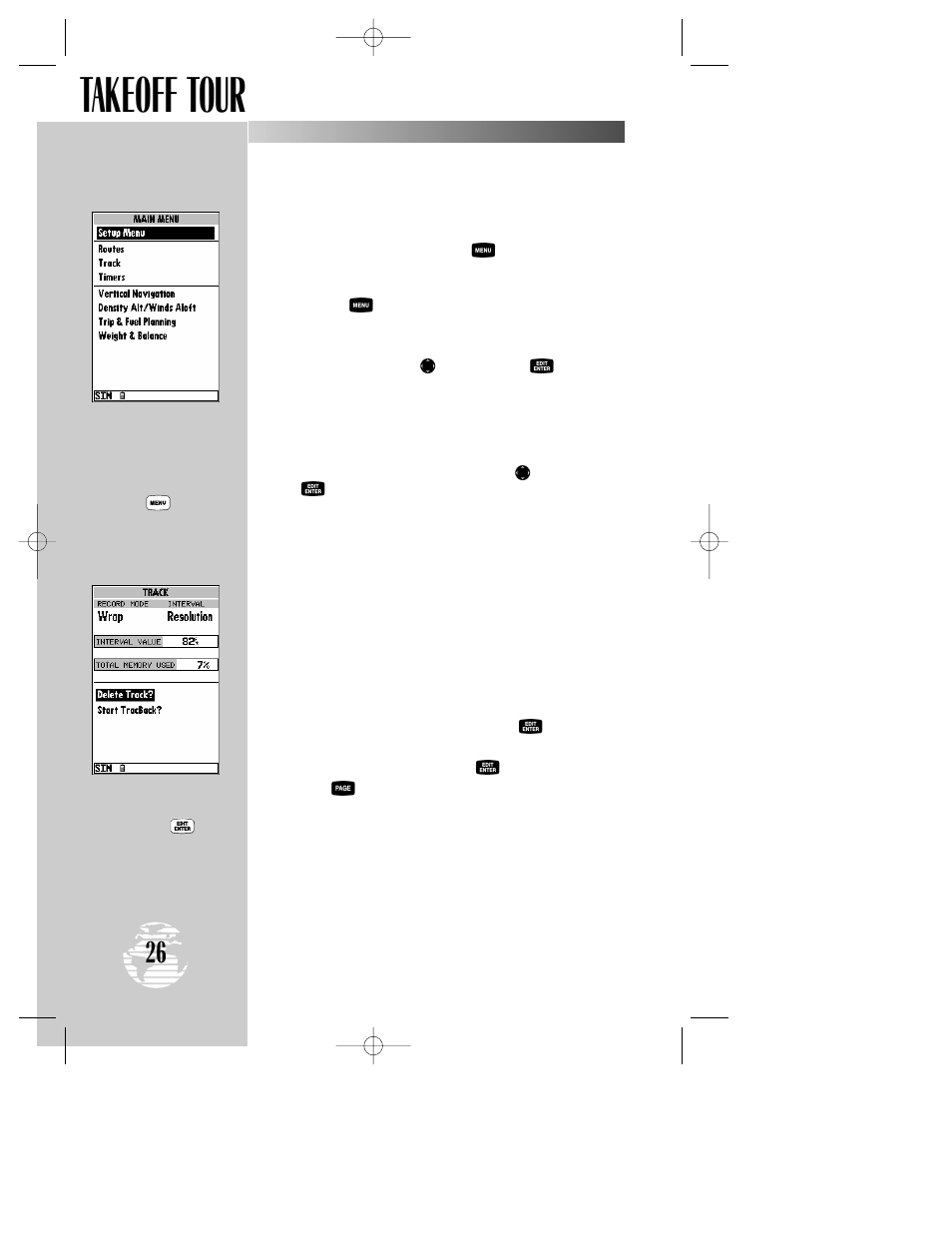 Takeoff tour | Garmin GPSMAP 195 User Manual | Page 28 / 114