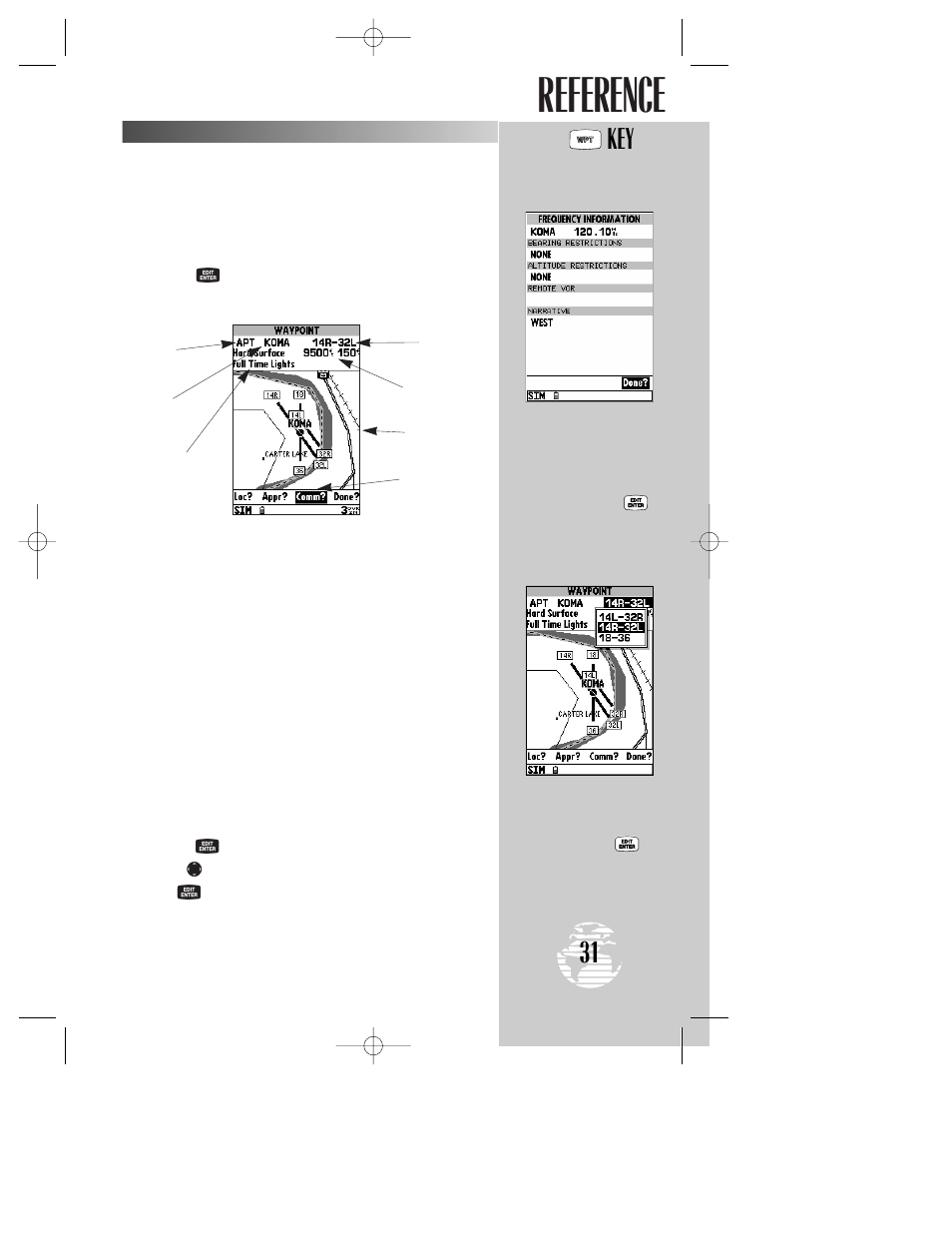 Reference | Garmin GPSMAP 195 User Manual | Page 33 / 114