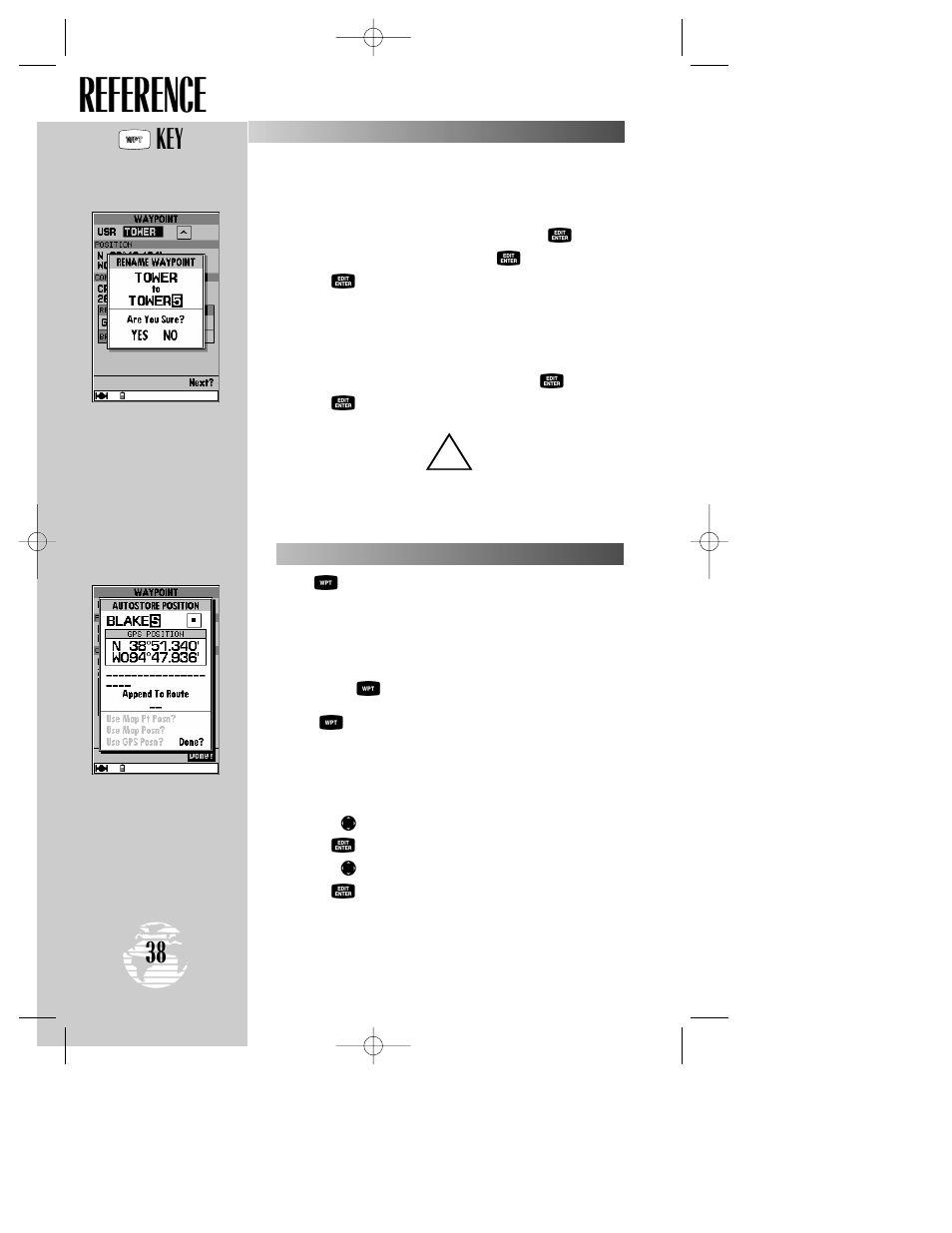 Reference | Garmin GPSMAP 195 User Manual | Page 40 / 114