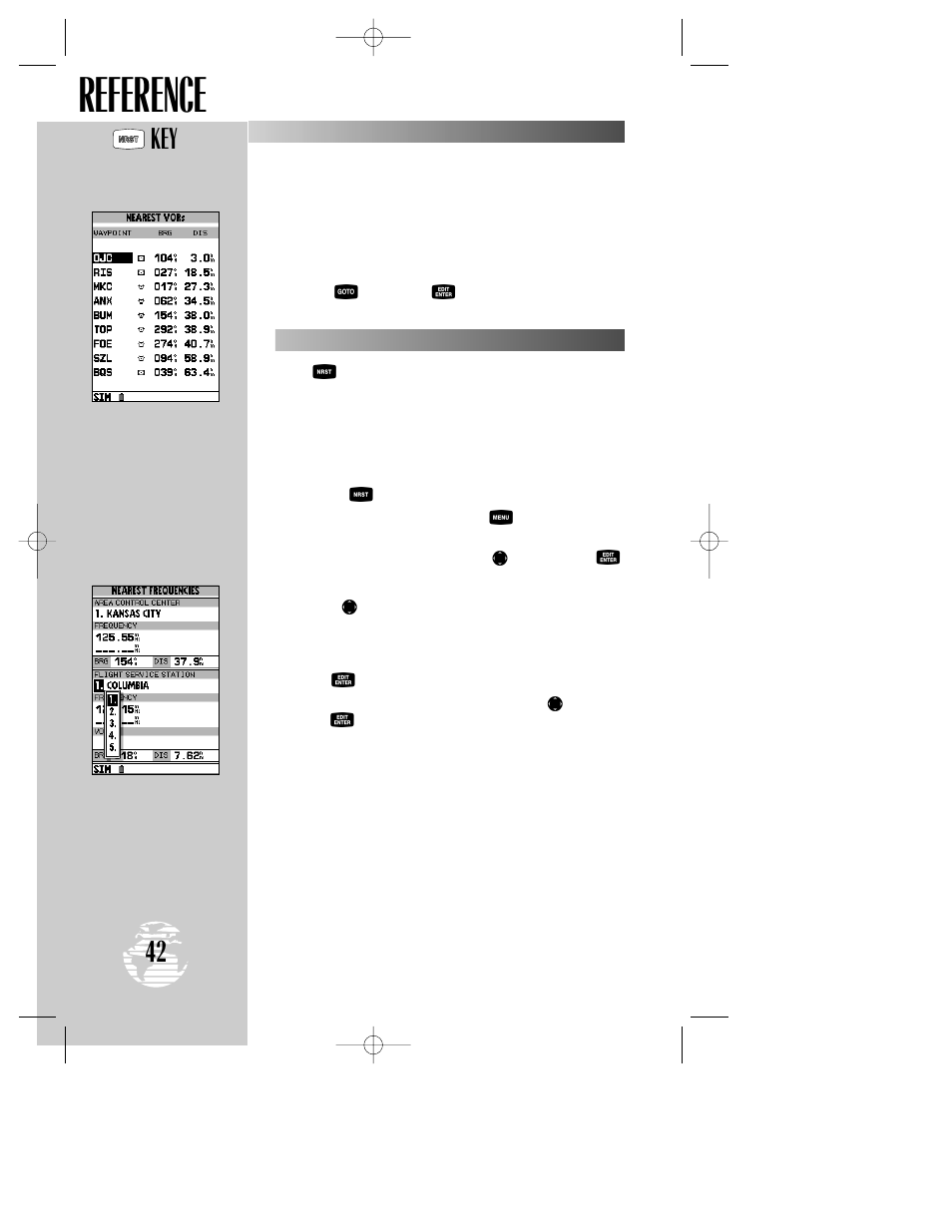 Reference | Garmin GPSMAP 195 User Manual | Page 44 / 114