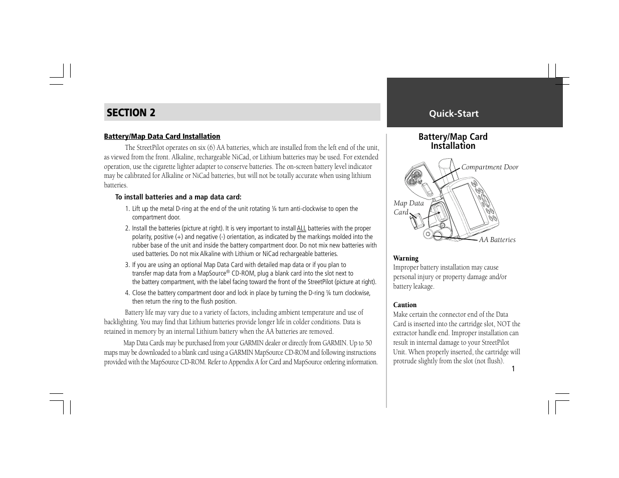 Garmin StreetPilot ColorMap User Manual | Page 11 / 88