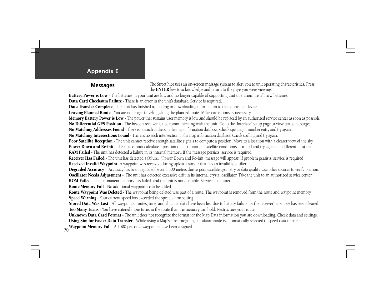 Garmin StreetPilot ColorMap User Manual | Page 80 / 88