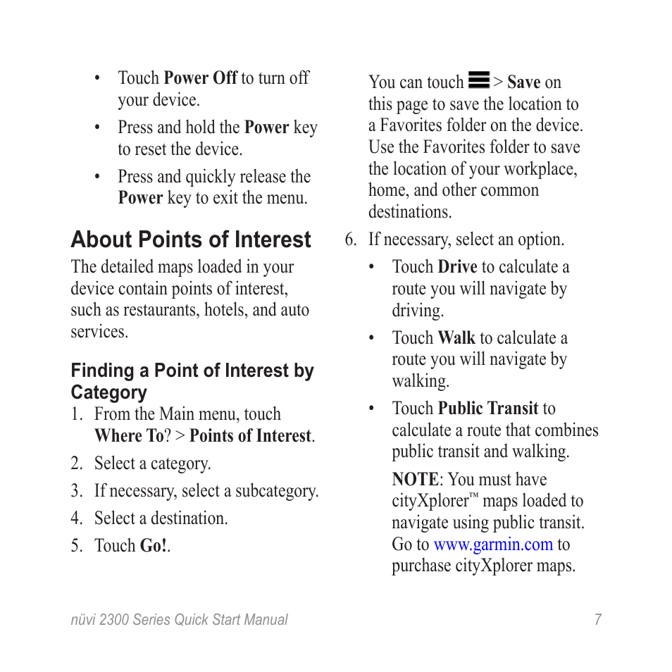 About points of interest | Garmin nuvi 2370LT User Manual | Page 7 / 12
