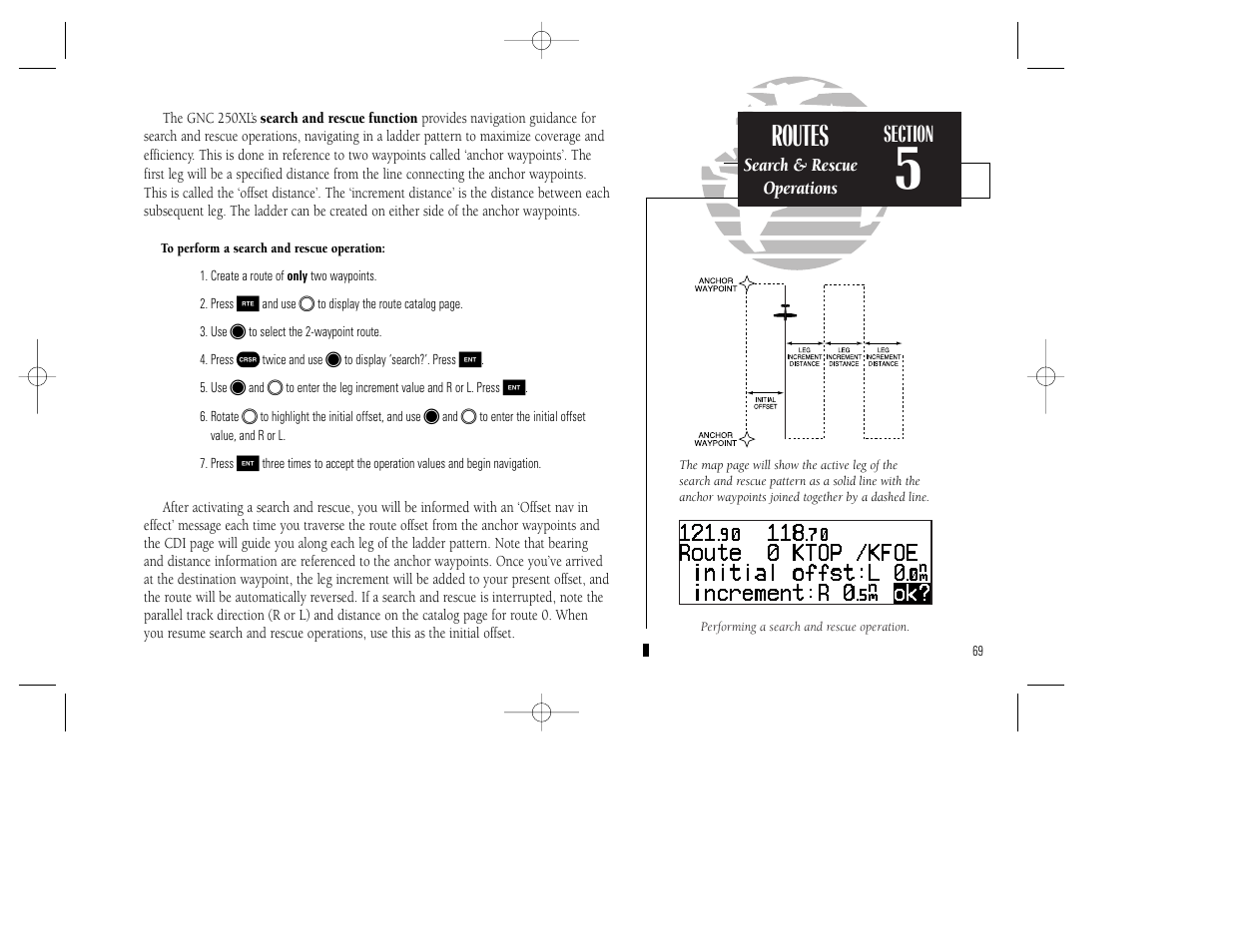 Routes | Garmin GNC 250XL User Manual | Page 79 / 118