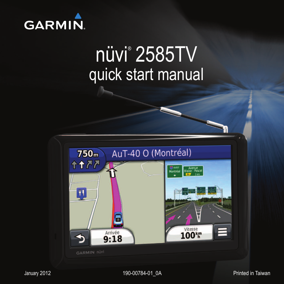 Garmin nuvi 2585TV User Manual | 8 pages