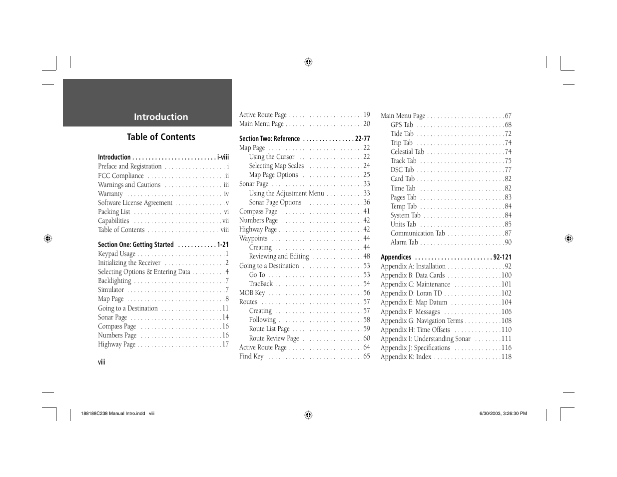 Garmin GPSMAP 238 Sounder User Manual | Page 10 / 134