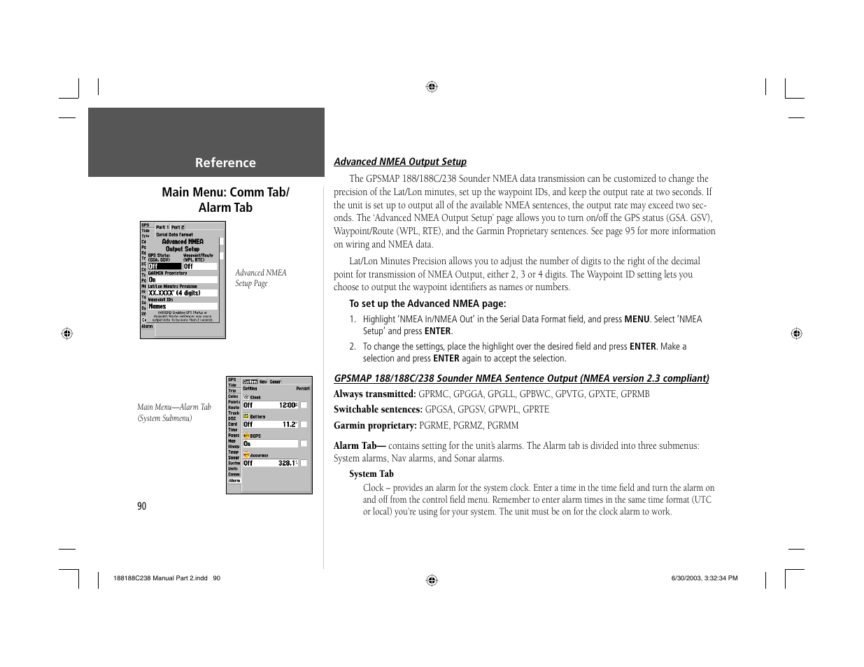 Garmin GPSMAP 238 Sounder User Manual | Page 100 / 134