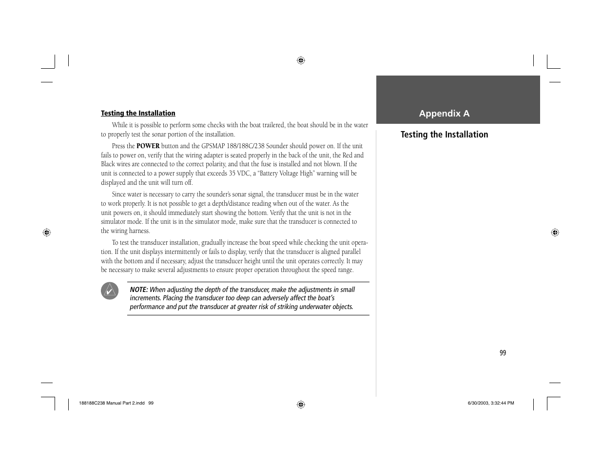 Garmin GPSMAP 238 Sounder User Manual | Page 109 / 134