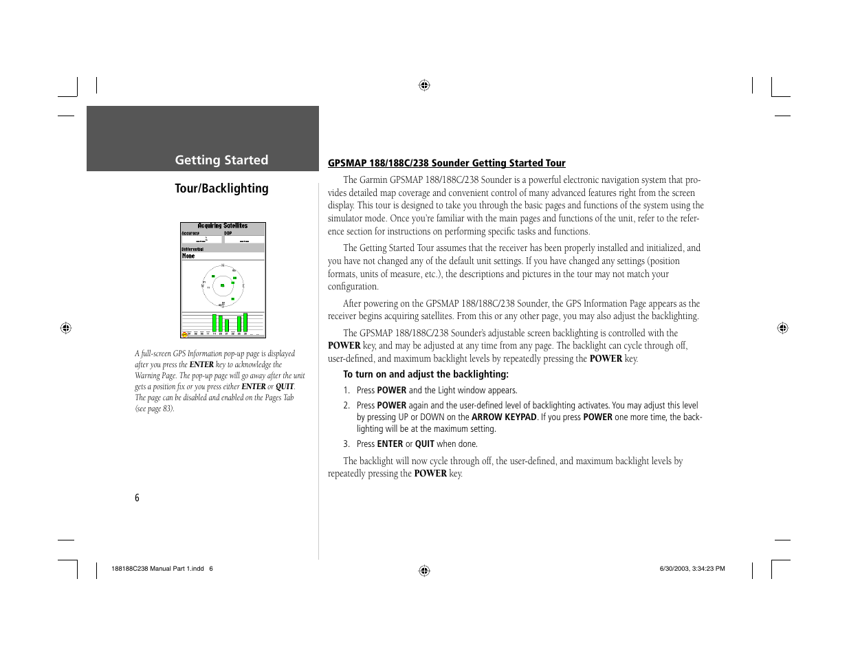 Garmin GPSMAP 238 Sounder User Manual | Page 16 / 134