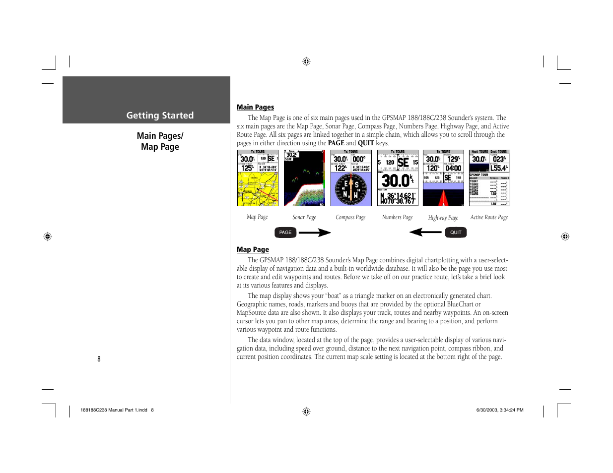 Garmin GPSMAP 238 Sounder User Manual | Page 18 / 134